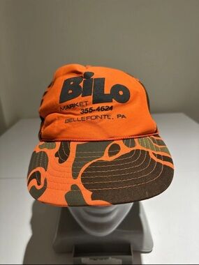 Bilo Market Orange Logo Trucker Hat
